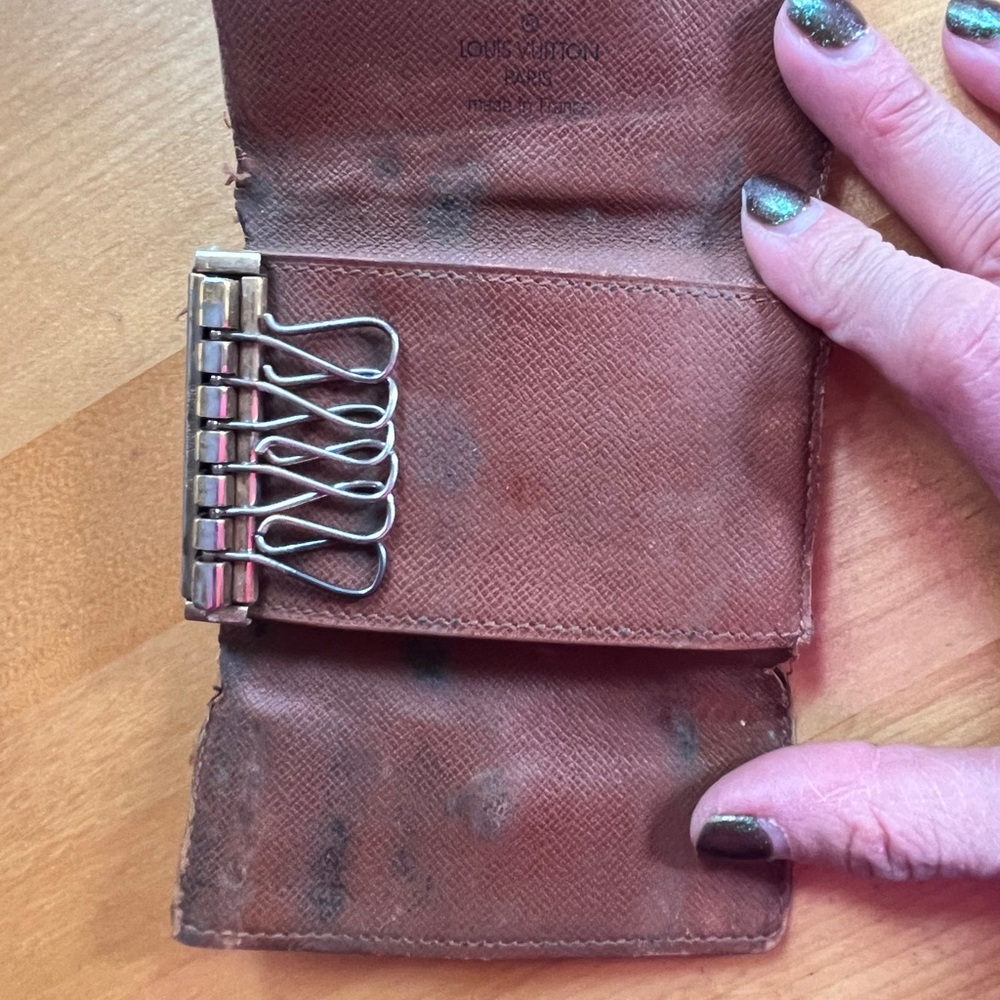 Monogram Key Holder With Gold Button - image 5